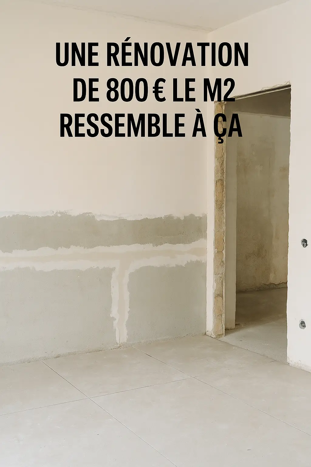 Image d’un appartement en cours de rénovation